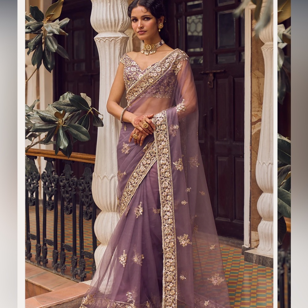 Beautiful Purple Saree